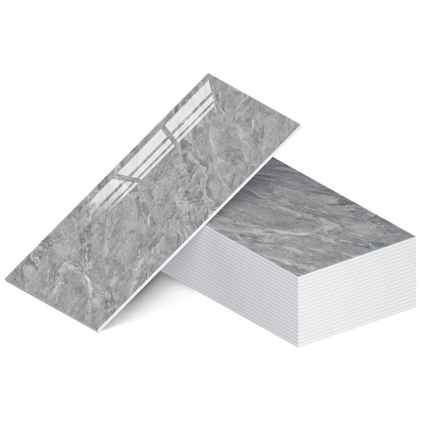 20 Pack Waterproof Marble Peel and Stick Wall Panels 23.62x11.8in