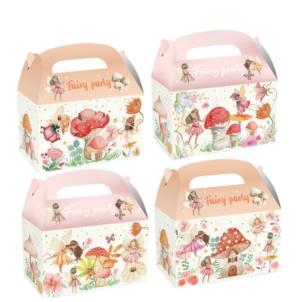 Party Favor Boxes - Woodland Fairy Theme - 12 Boxes