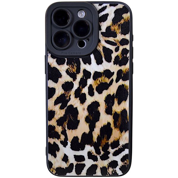 Phone Case with Pink Leopard Print and Pro Cam - Iphone 15 Pro Max - Pink