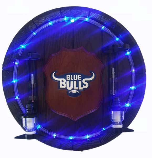 Blue Bulls Led Round Barrel 2 x optic Liquor Dispenser