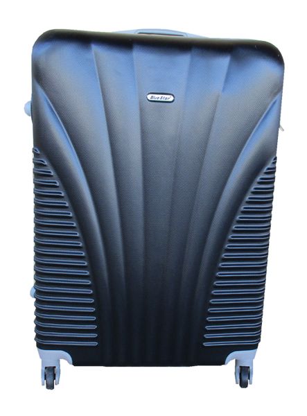 Blue Star 1 Piece Hard Outer Shell Luggage 24" - Black