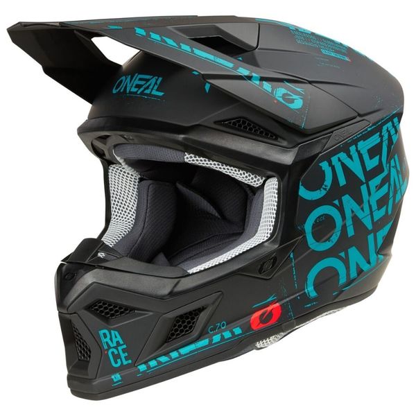 O'neal 3S V.25 Static Black/Teal Helmet image