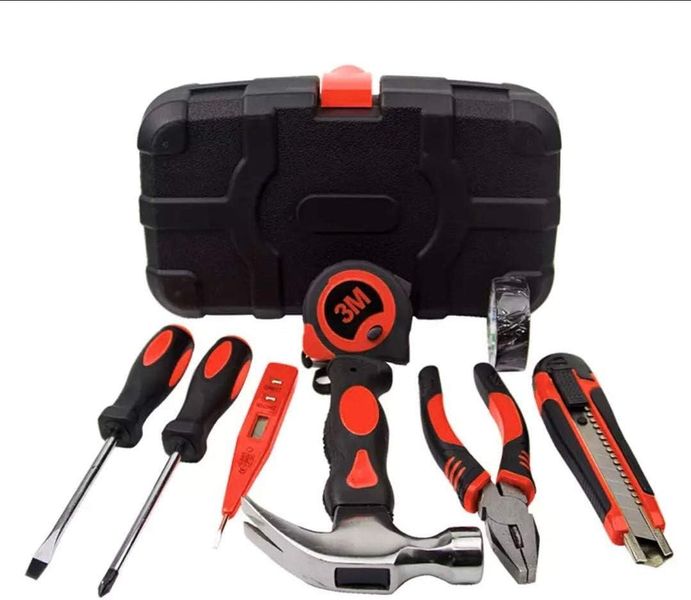 Hammer tongs screwdriver tape measure Repair tool kit Family Tool Set 8pcs