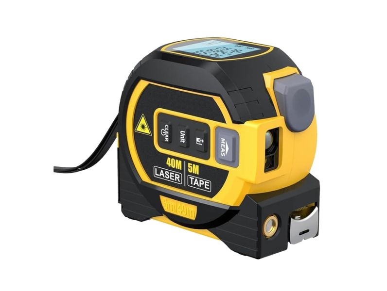 Almighty Ruler Digital Tape Measure with Laser, 3-in-1 Laser Rangefinder