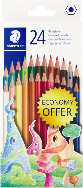 Staedtler Coloured Pencils Wood-free - Box of 24