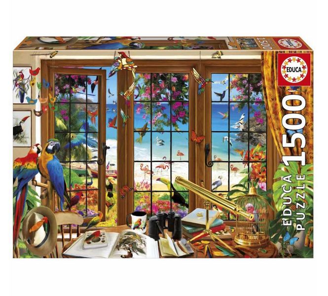 Educa Bird Watcher's Window Puzzle - 1 x 1500 Piece