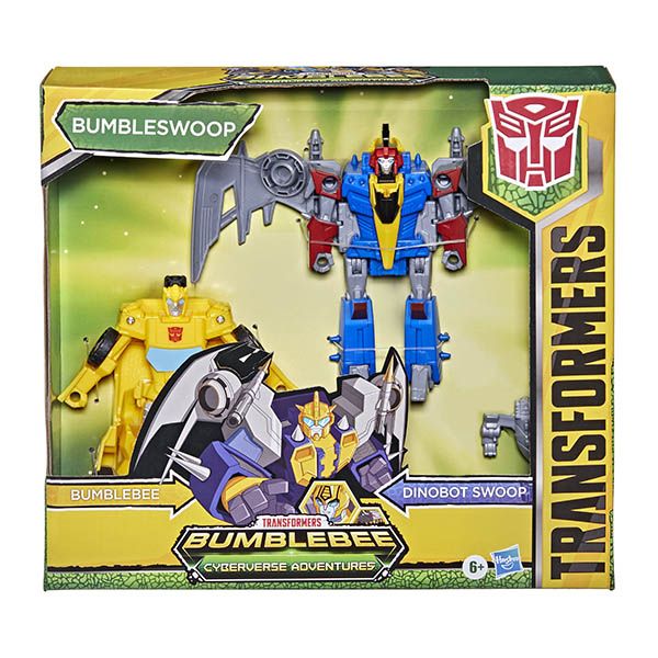 Transformers-Cyberverse Roll And Combine Bumblebee &amp; Dinobot Swoop