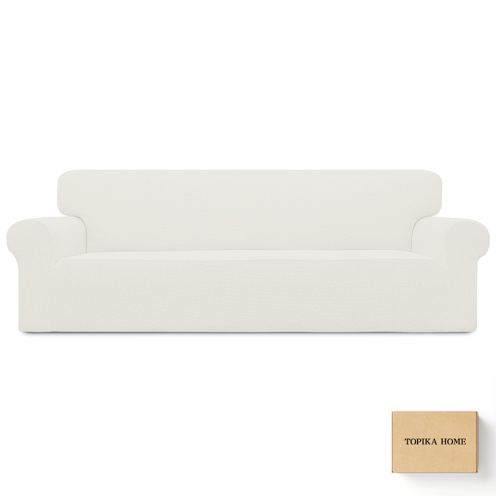 Topika Elastic Closure Couch Covers with Pillowcase & Foam Sticks All Sizes