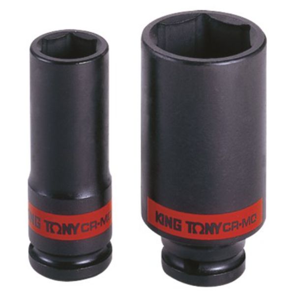 King Tony - Socket 1/2" Deep Impact Thin Wall 13/16" - 4 Pack