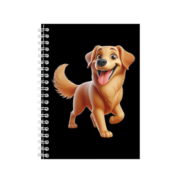 Golden Retriever A5 Notebook Spiral Lined Trendy Notepad Dog Idea 334