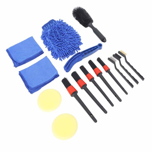 Car Cleaning Brushes Kit 15Pieces 0.31KG