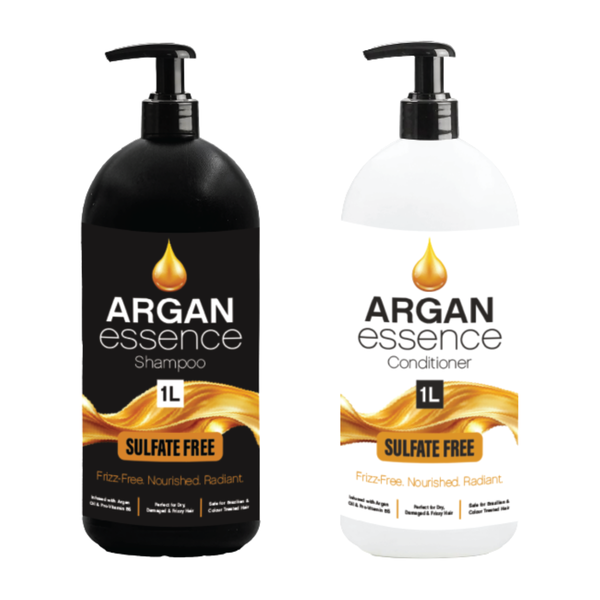 Argan Essence Shampoo &amp; Conditioner Set 1L - Sulfate-Free Duo