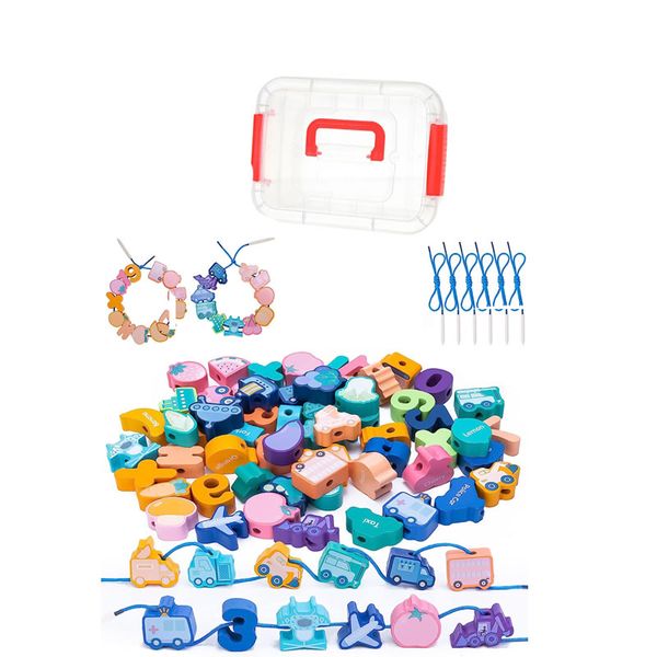 60 Educational Wood Blocks Toys AY-126