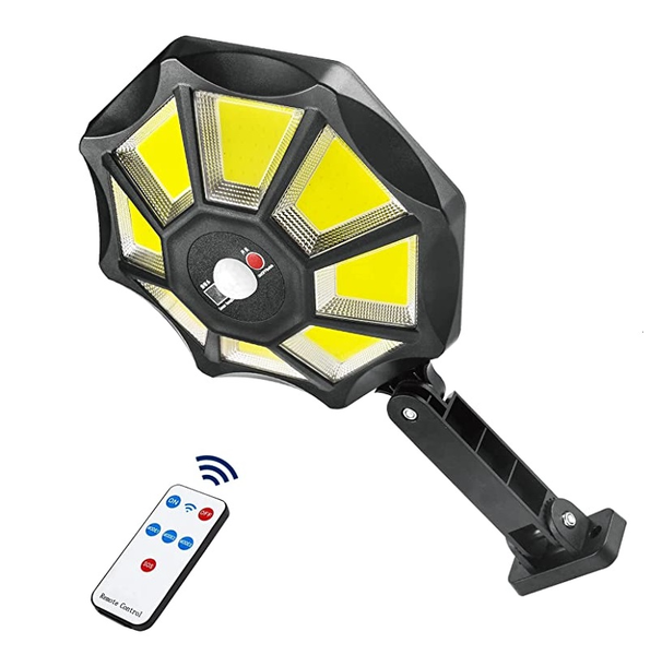 Solar Lamp 360 Dusk and Motion Sensor Remote Control