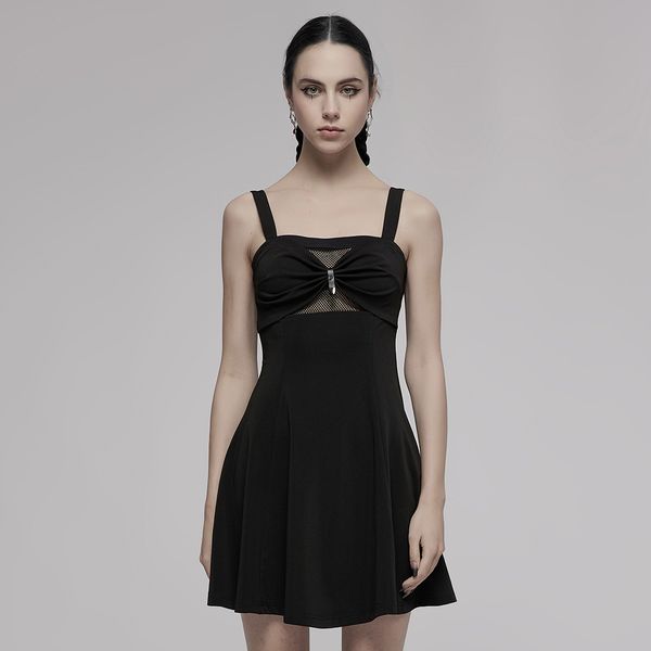 PUNK RAVE Slim Fit Suspender Dress