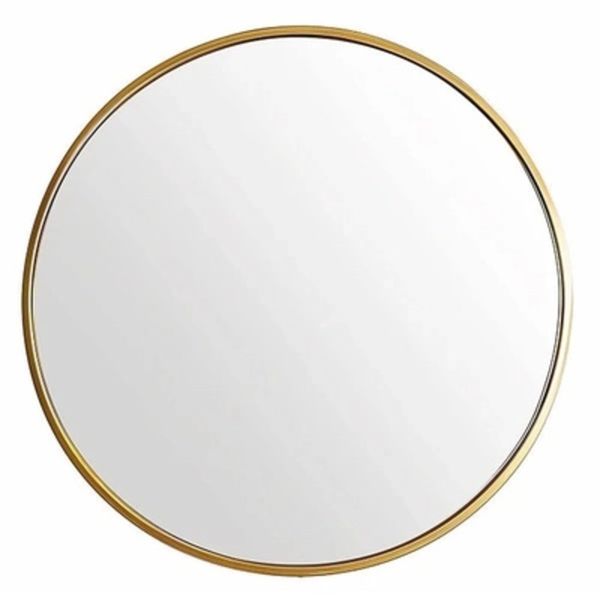 Round 60 cm x 60 cm Aluminum, Glass Mirror