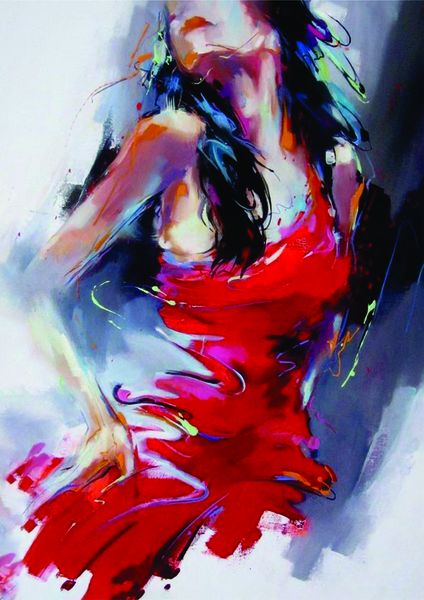Canvas Wall Art- Red Dress