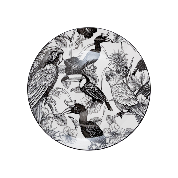 Galateo - Jungle Sketch Birds - 27cm Dinner Plate - Set of 4