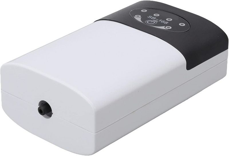 Mini AC/DC Air Pump Single Nozzle with Air Pipe, Air Stone and USB Charger