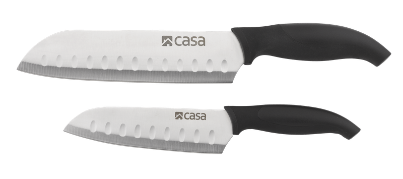 Casa Napoli 2Piece Santoku Knife Set