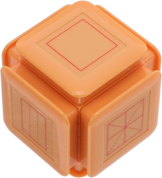 Six-Sided Handwriting Practice Stamp Roller with Pinyin Lines, Self-Inking