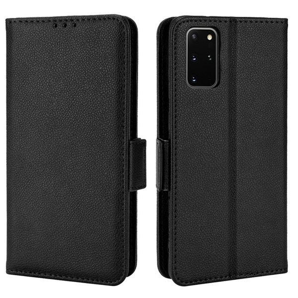 Side Buckle Lychee Patterned Leather Cover Compatible With Oppo Reno12 FS 5G