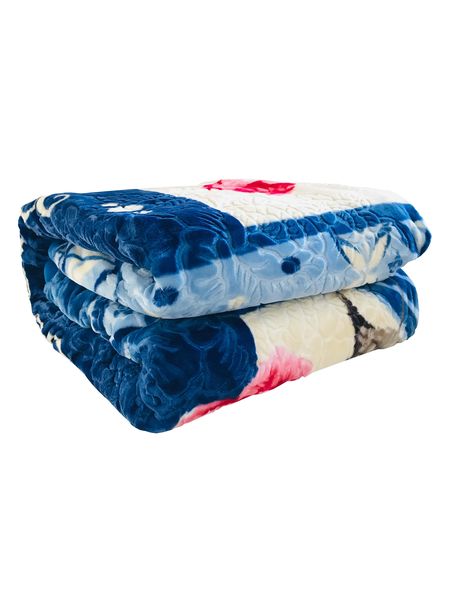 2Ply 4.5Kg Printed Embossed Mink Blanket image