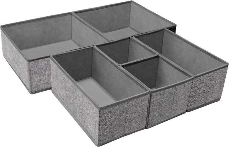 6 Pack Knock Down Storage Cube Set