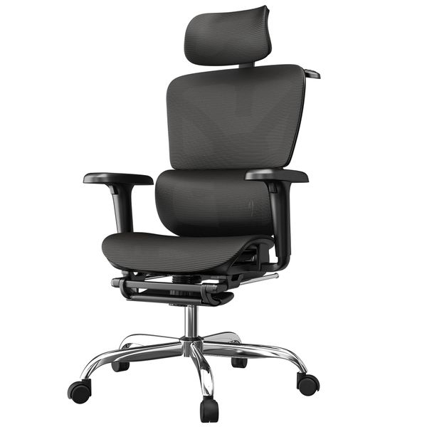 Ergonomic Office Chair With Headrest &amp; Hanger Ad image
