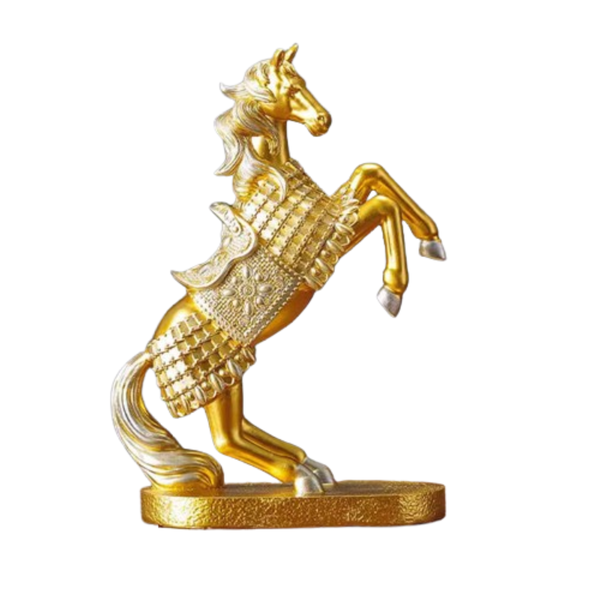Unique Elegant Home Decor War Horse Sculpture Ornament Decoration Tabletop