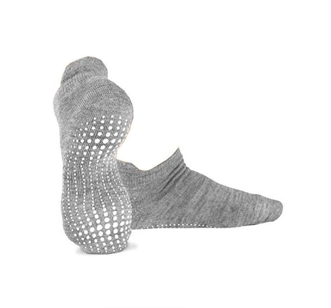 Pair Non -Slip Yoga Socks - Grey