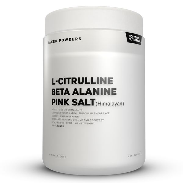 L-citrulline, Beta alanine, Pink salt - 100 Servings