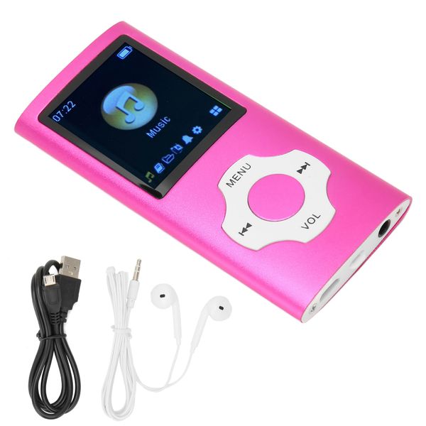 MP3 Player 1.8 Inch LCD Screen Support Recording FM Radio Portable Pink