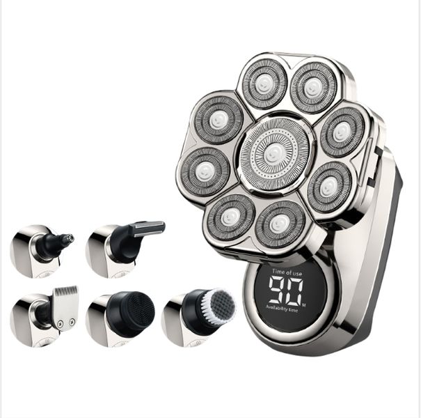 9D Electric Head Shavers for Bald Men,5-in-1 Head Shaver Waterproof Wet/Dry