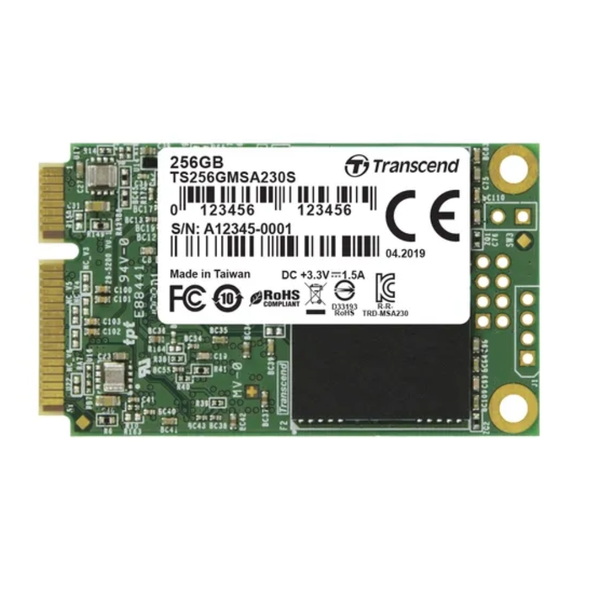Transcend 230S 256GB mSATA SSD - 530MB/s Read, 400MB/s Write SATA III 6Gb/s