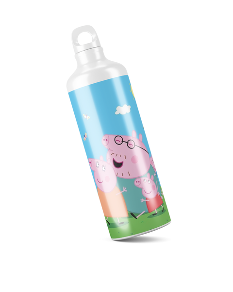 Katz Designs - Metal Water Bottle - Peppa Pig
