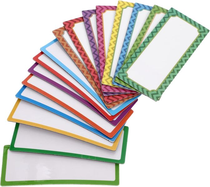 16pcs Magnetic Dry Erase Name Labels Reusable Colorful Name Tags