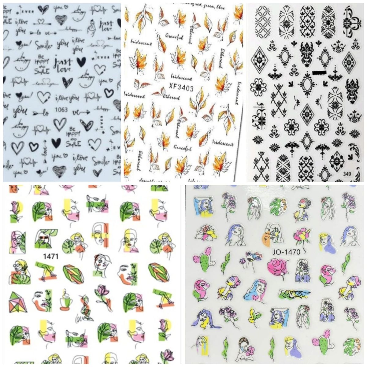 Nail Art Stickers - Self-Adhesive For the Love of Art | Shop Today. Get ...