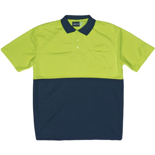 Javlin - Hi-Vis Two Tone Golfer - Navy &amp; Yellow