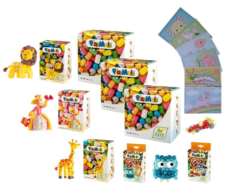Paint By Number/Colour With Non - Toxic Moldable Puffs Deluxe Craft Set