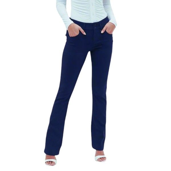 Sissy Boy Women's Tony Mid Rise Bootleg Pant Navy