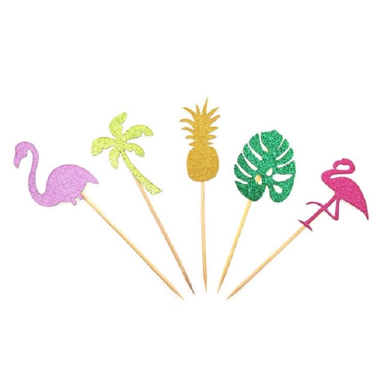 Cupcake Toppers - Tropical Flamingo Theme (25 toppers) | Shop Today ...