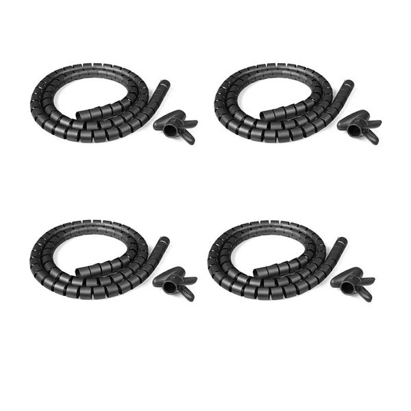 4 Pack Of 2m Cable Spiral Organizer Sleeves FO-17