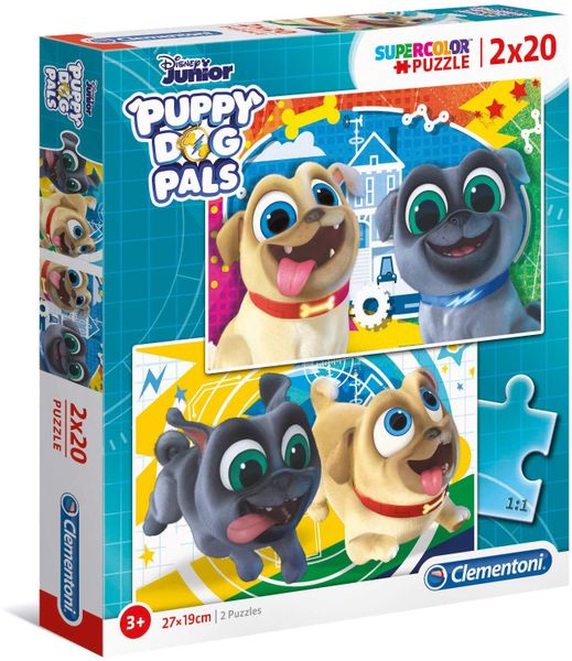 Clementoni 2X20 Piece Puzzle Puppy Dog Pals