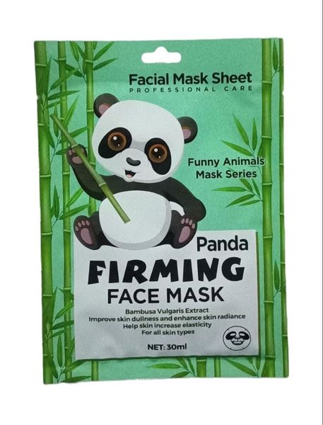 Funny Animal Face Masks (30g) Panda Firming Mask Pack Of 10