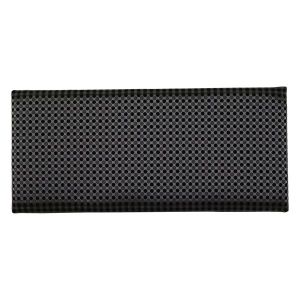 Basic Modern Headboard - Cappuccino and Black Dots - Silver Background