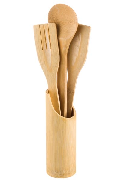 Osbro - Bamboo Kitchen Tools for Cooking and Serving - 4pc