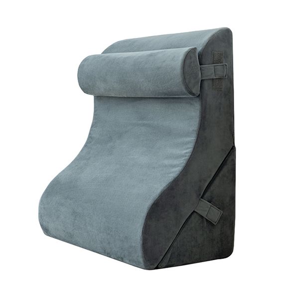Simply Comfy 3-Piece Adjustable Wedge Pillow For Back Pain Relief - Grey
