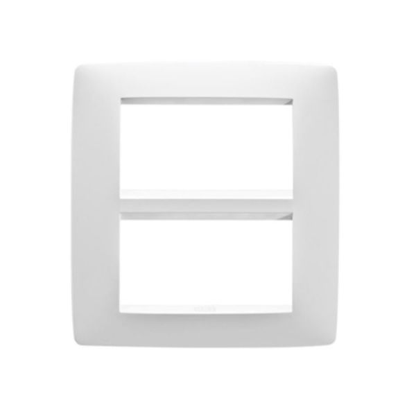GEWISS - Milk White Chorus One 8-Gang Cover Plate