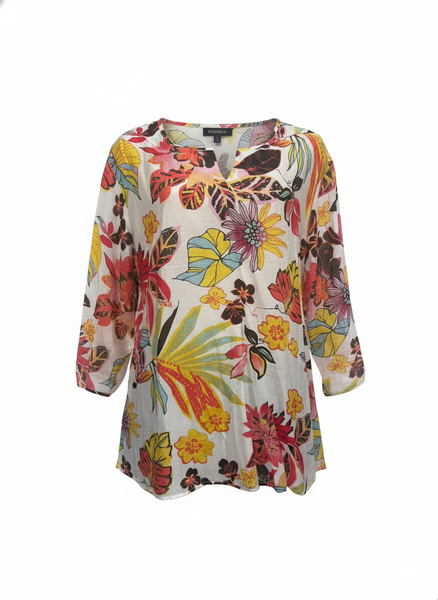 New Fashion Floral Graphic Vintage Tropical Stylish Top